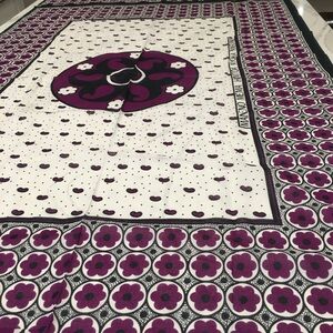Vintage African Kenya fabric, new, signed one 128” x 45”